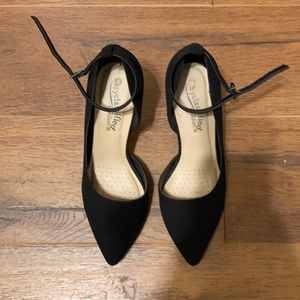 2” Black Heels with Ankle Strap